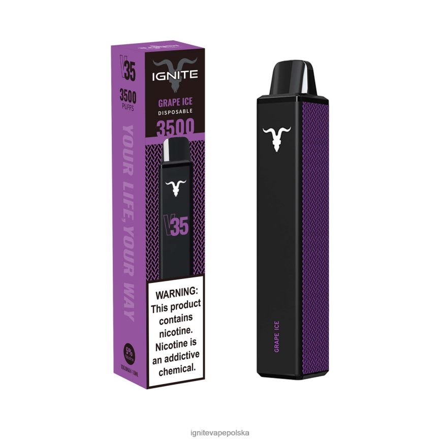 Ignite Vape Flavours | IGNITE V35 długopis do waporyzacji lód jagodowy 0648NZ130